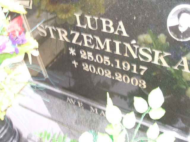 Luba Strzemińska 1917 Krosno Odrzańskie - Grobonet - Wyszukiwarka osób pochowanych