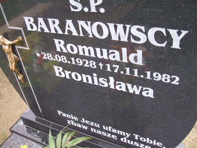 Romuald Baranowski 1928 Krosno Odrzańskie - Grobonet - Wyszukiwarka osób pochowanych