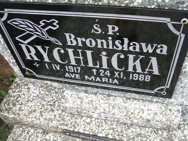 Bronisława Rychlicka 1917 Krosno Odrzańskie - Grobonet - Wyszukiwarka osób pochowanych
