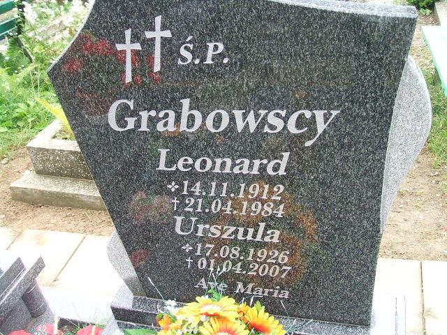 Urszula Grabowska 1926 Krosno Odrzańskie - Grobonet - Wyszukiwarka osób pochowanych