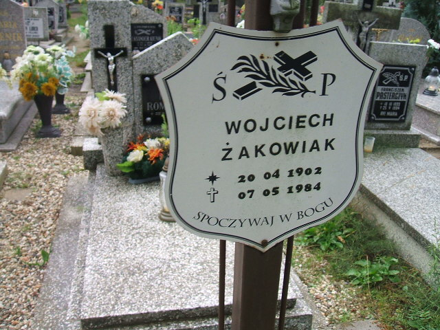 Wojciech Żakowiak 1902 Krosno Odrzańskie - Grobonet - Wyszukiwarka osób pochowanych