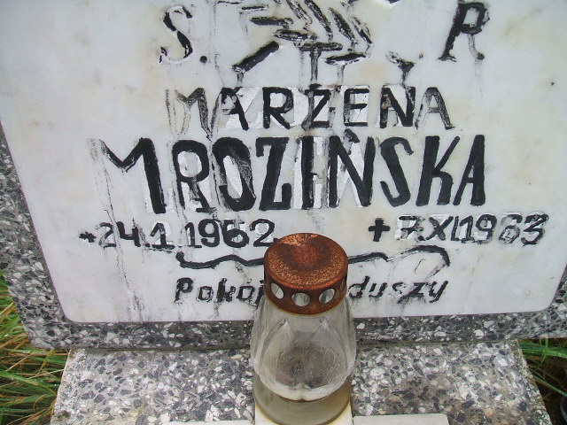 Marzena Mrozińska 1962 Krosno Odrzańskie - Grobonet - Wyszukiwarka osób pochowanych