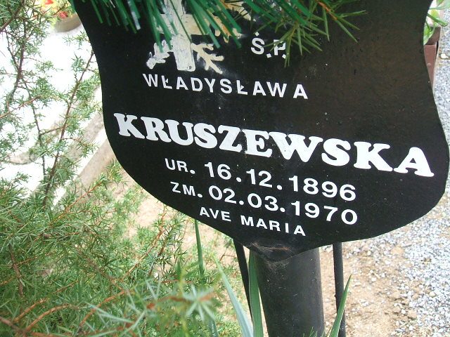 Władysława Kruszewska 1896 Krosno Odrzańskie - Grobonet - Wyszukiwarka osób pochowanych