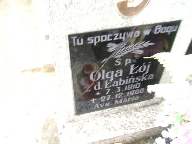 Olga Łój 1910 Krosno Odrzańskie - Grobonet - Wyszukiwarka osób pochowanych