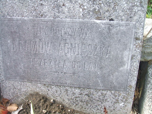 Agnieszka Adamów 1897 Krosno Odrzańskie - Grobonet - Wyszukiwarka osób pochowanych