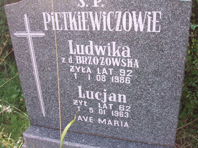 Lucjan Pietkiewicz 1901 Krosno Odrzańskie - Grobonet - Wyszukiwarka osób pochowanych