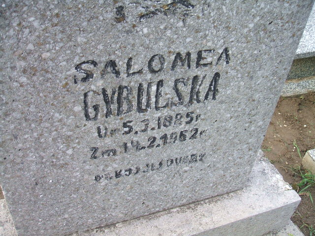 Salomea Cybulska 1883 Krosno Odrzańskie - Grobonet - Wyszukiwarka osób pochowanych