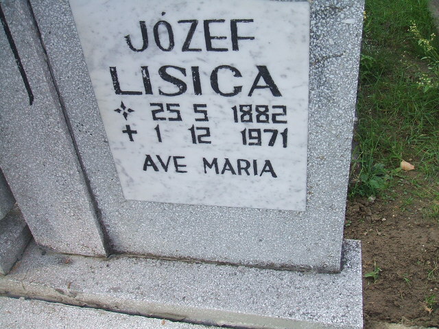 Józef Lisica 1882 Krosno Odrzańskie - Grobonet - Wyszukiwarka osób pochowanych