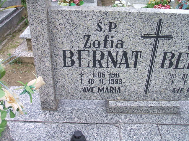 Zofia Bernat 1911 Krosno Odrzańskie - Grobonet - Wyszukiwarka osób pochowanych