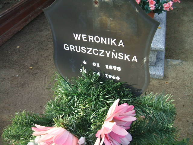 Weronika Gruszczyńska 1898 Krosno Odrzańskie - Grobonet - Wyszukiwarka osób pochowanych