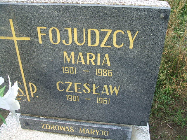 Maria Fojudzka 1901 Krosno Odrzańskie - Grobonet - Wyszukiwarka osób pochowanych
