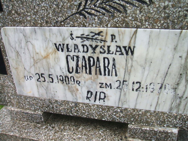 Władysław Czapara 1909 Krosno Odrzańskie - Grobonet - Wyszukiwarka osób pochowanych