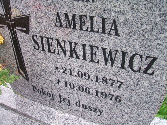 Amelia Sienkiewicz 1877 Krosno Odrzańskie - Grobonet - Wyszukiwarka osób pochowanych
