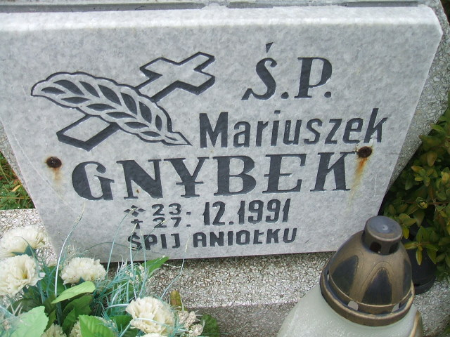Mariusz Gnybek 1991 Krosno Odrzańskie - Grobonet - Wyszukiwarka osób pochowanych