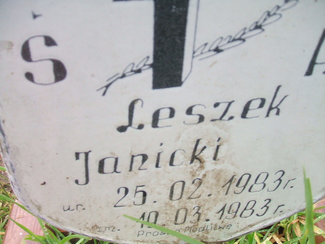 Leszek Janicki 1983 Krosno Odrzańskie - Grobonet - Wyszukiwarka osób pochowanych