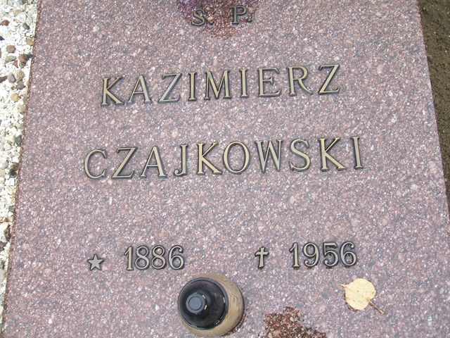 Kazimierz Czajkowski 1886 Krosno Odrzańskie - Grobonet - Wyszukiwarka osób pochowanych