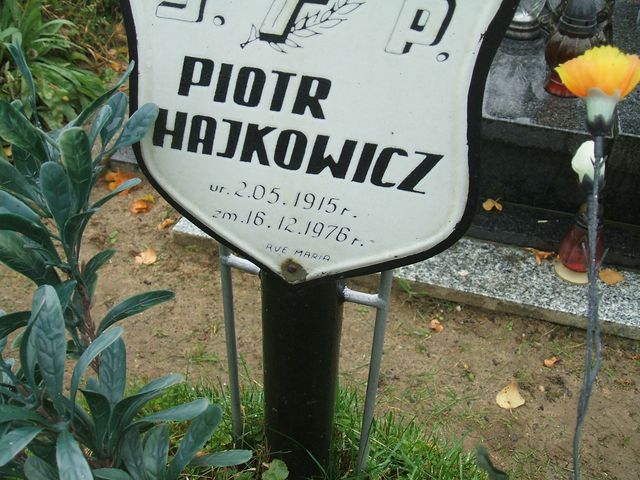 Piotr Hajkowicz 1915 Krosno Odrzańskie - Grobonet - Wyszukiwarka osób pochowanych