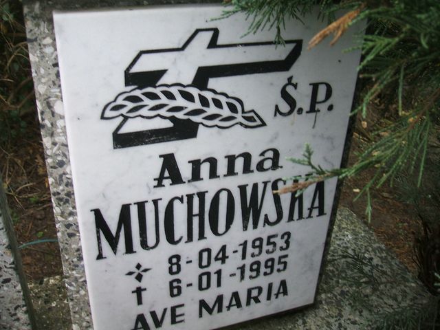 Anna Krystyna Muchowska 1953 Krosno Odrzańskie - Grobonet - Wyszukiwarka osób pochowanych