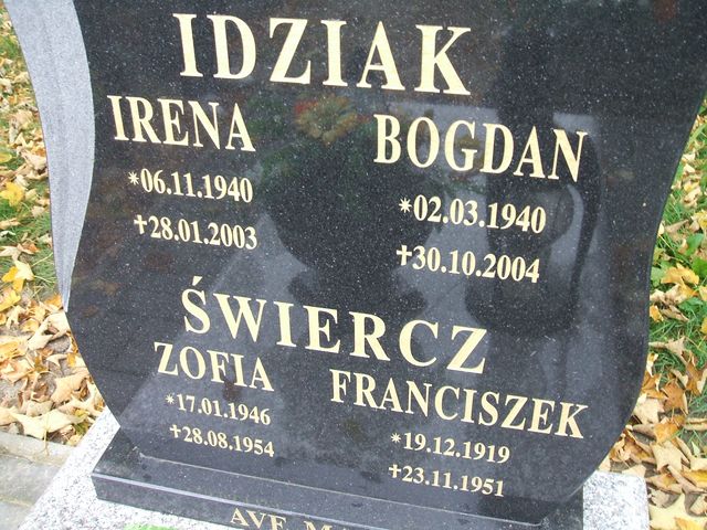 Irena Idziak 1940 Krosno Odrzańskie - Grobonet - Wyszukiwarka osób pochowanych