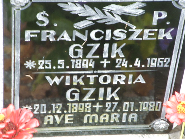 Franciszek Gzik 1894 Krosno Odrzańskie - Grobonet - Wyszukiwarka osób pochowanych