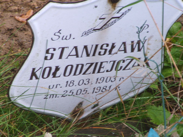 Stanisław Kołodziejczak 1903 Krosno Odrzańskie - Grobonet - Wyszukiwarka osób pochowanych