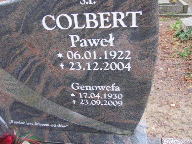 Paweł Colbert 1922 Krosno Odrzańskie - Grobonet - Wyszukiwarka osób pochowanych