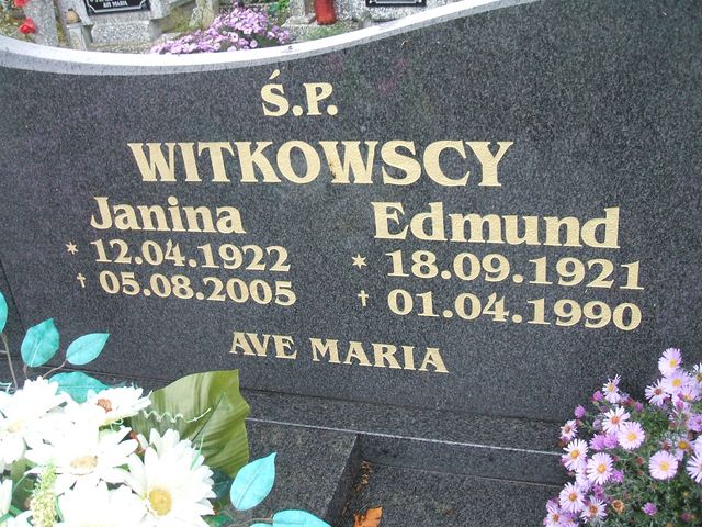 Edmund Witkowski 1921 Krosno Odrzańskie - Grobonet - Wyszukiwarka osób pochowanych