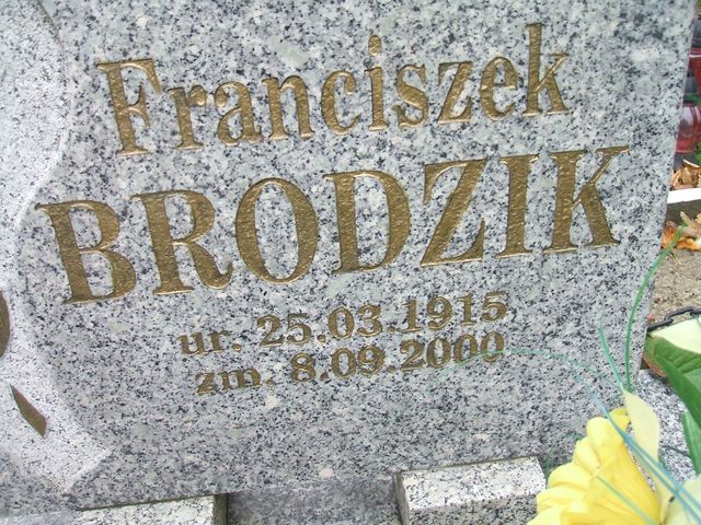 Franciszek Brodzik 1915 Krosno Odrzańskie - Grobonet - Wyszukiwarka osób pochowanych