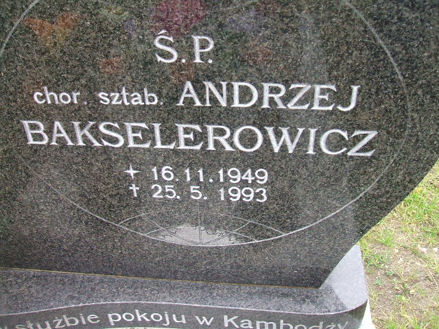 Andrzej Bakselerowicz 1949 Krosno Odrzańskie - Grobonet - Wyszukiwarka osób pochowanych