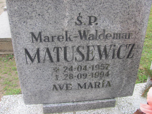 Marek Waldemar Matusewicz 1957 Krosno Odrzańskie - Grobonet - Wyszukiwarka osób pochowanych