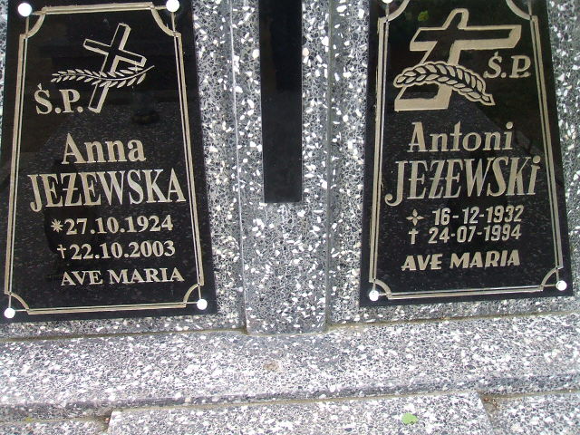 Anna Jeżewska 1924 Krosno Odrzańskie - Grobonet - Wyszukiwarka osób pochowanych