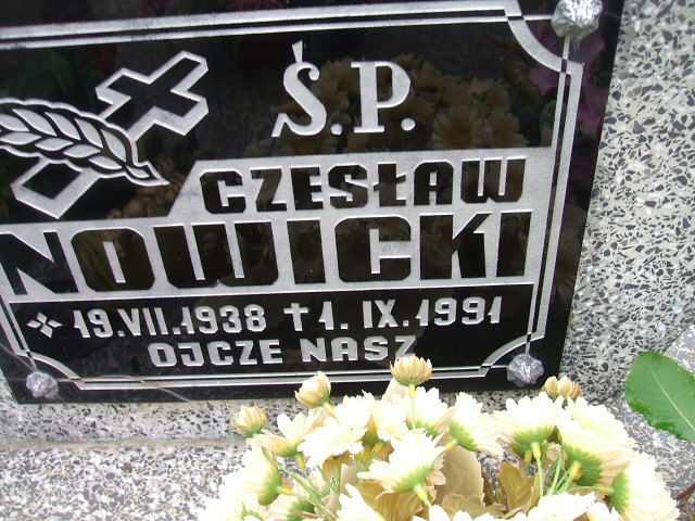 Czesław Nowicki 1938 Krosno Odrzańskie - Grobonet - Wyszukiwarka osób pochowanych