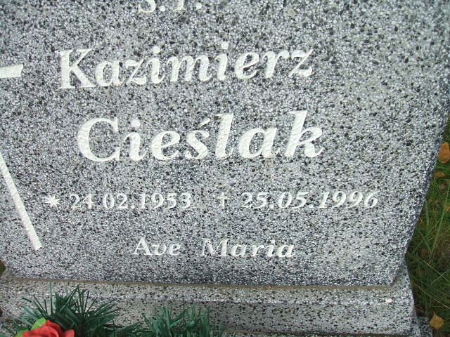 Kazimierz Cieślak 1953 Krosno Odrzańskie - Grobonet - Wyszukiwarka osób pochowanych