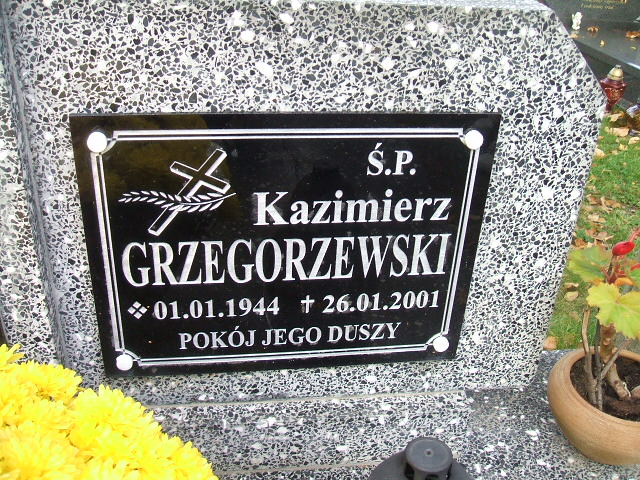 Kazimierz Grzegorzewski 1944 Krosno Odrzańskie - Grobonet - Wyszukiwarka osób pochowanych