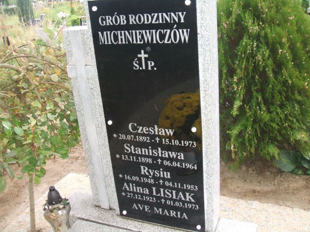 Alina Lisiak 1923 Krosno Odrzańskie - Grobonet - Wyszukiwarka osób pochowanych