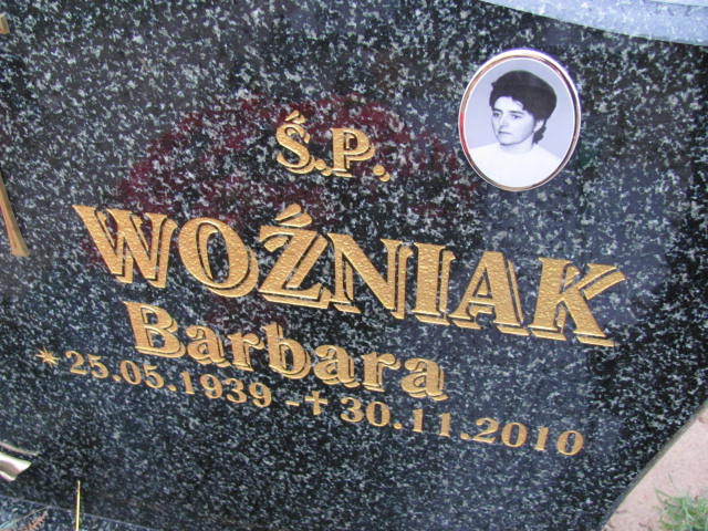 Barbara Woźniak 1939 Krosno Odrzańskie - Grobonet - Wyszukiwarka osób pochowanych