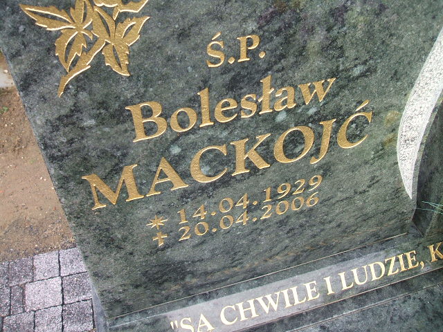 Janina Mackojć 1932 Krosno Odrzańskie - Grobonet - Wyszukiwarka osób pochowanych