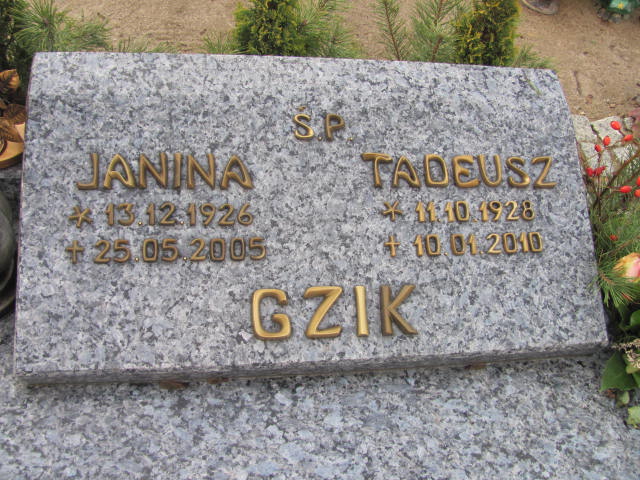 Janina Gzik 1926 Krosno Odrzańskie - Grobonet - Wyszukiwarka osób pochowanych