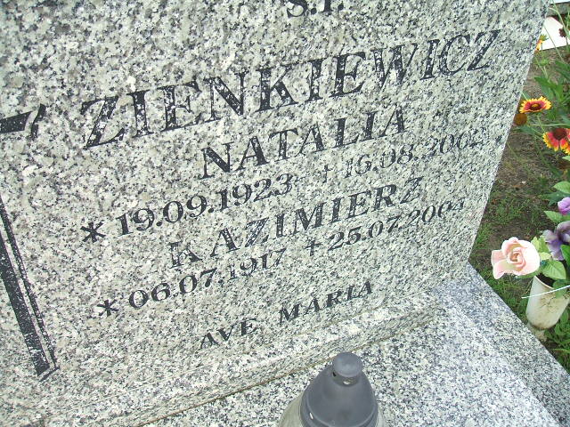 Natalia Zienkiewicz 1923 Krosno Odrzańskie - Grobonet - Wyszukiwarka osób pochowanych