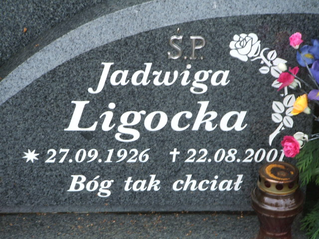 Jadwiga Ligocka 1926 Krosno Odrzańskie - Grobonet - Wyszukiwarka osób pochowanych