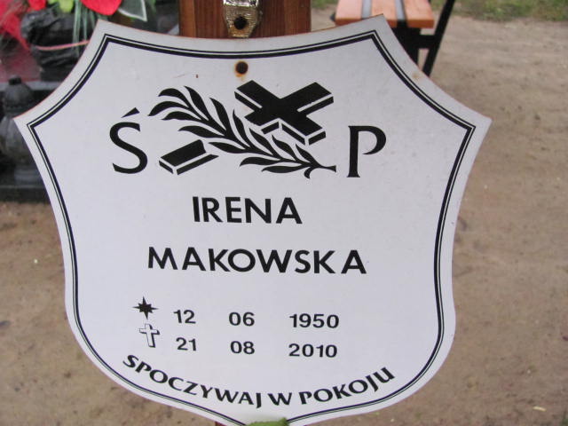 Irena Makowska Krosno Odrzańskie - Grobonet - Wyszukiwarka osób pochowanych