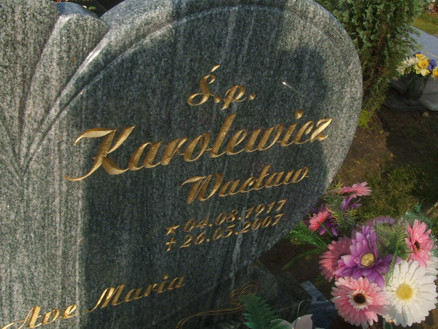 Wacław Karolewicz 1917 Krosno Odrzańskie - Grobonet - Wyszukiwarka osób pochowanych