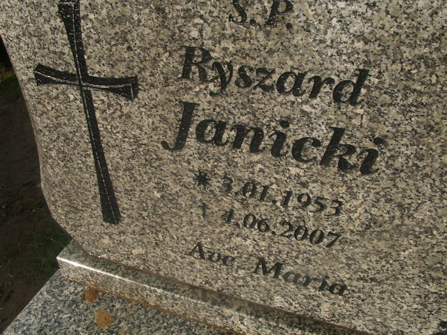 Ryszard Janicki 1953 Krosno Odrzańskie - Grobonet - Wyszukiwarka osób pochowanych