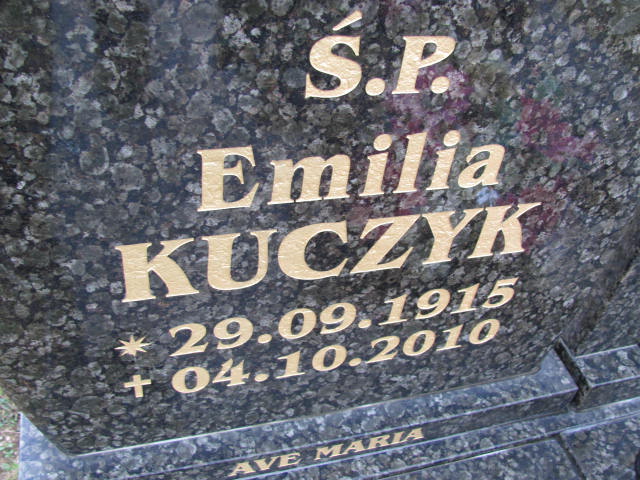 Emilia Kuczyk 1915 Krosno Odrzańskie - Grobonet - Wyszukiwarka osób pochowanych