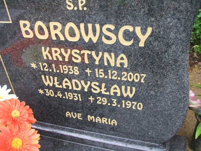 Grób Krystyna Borowska