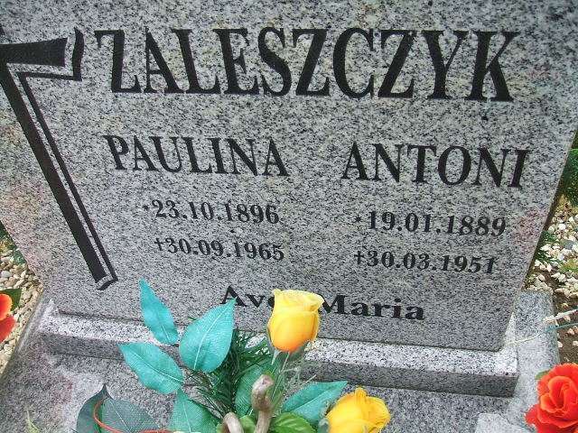 Grób Antoni Zaleszczyk