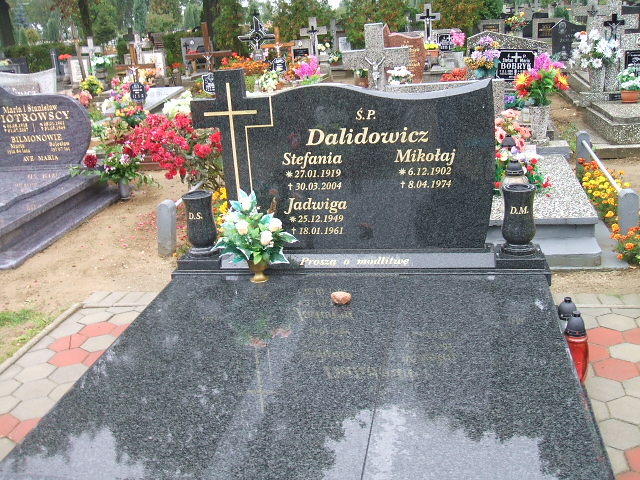 Grób Stefania Dalidowicz